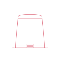 Objects Bathroom Trash Cans Ikea Snapp Pedal Bin Small Sketch Style Svg Vector, Free Vectors File